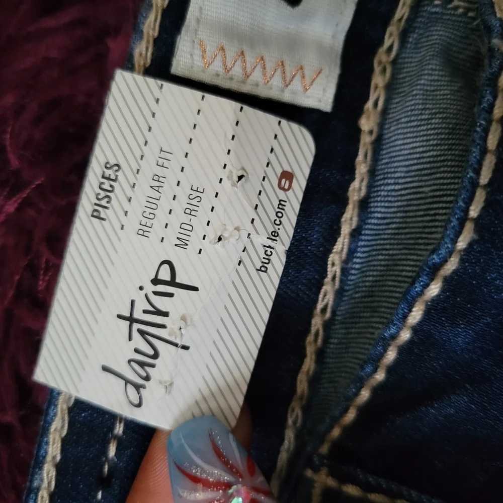 Daytrip buckle jean shorts 27 7 denim new - Picture 3 of 4